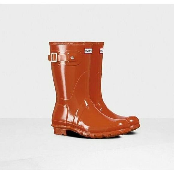 Hunter Shoes - HUNTER Original Short Gloss Siren Red Rain Boot